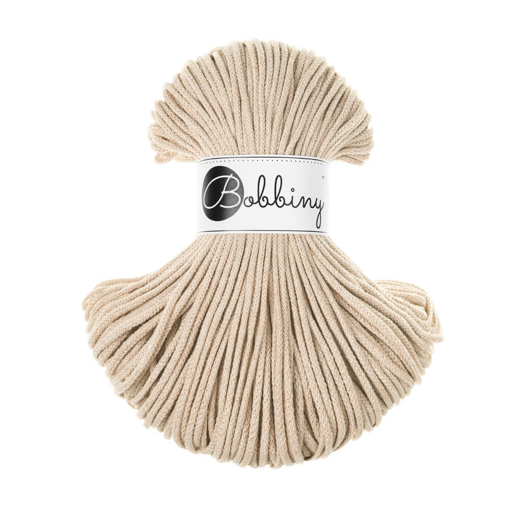 Bobbiny Makramee Warm Beige Bobbiny Kordel Junior 3mm x 100 m Lieblingsgarn