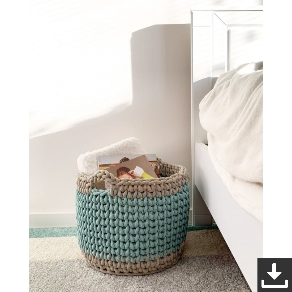 Bobbiny Klobig Häkelkorb Häkelanleitung EN - Bobbiny (PDF) Lieblingsgarn