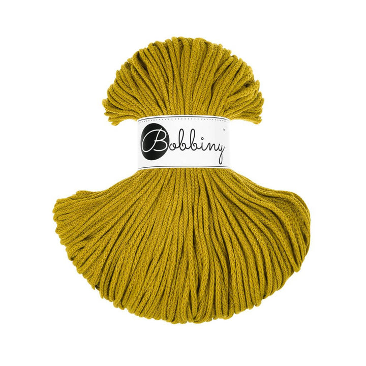 Bobbiny Makramee Spicy Yellow Bobbiny Kordel Junior 3mm x 100 m Lieblingsgarn