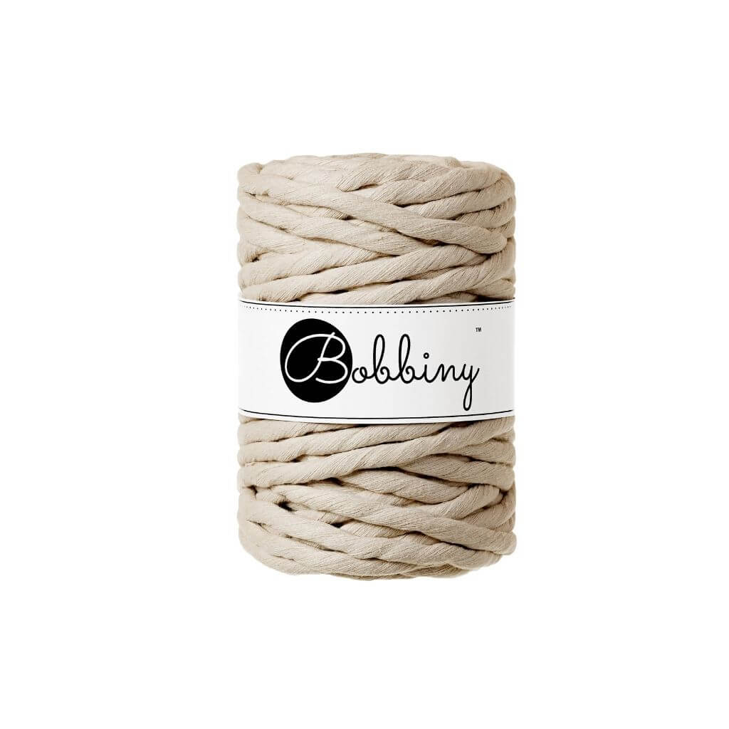 Bobbiny Beige Bobbiny Makramee Garn 9mm x 30 m Lieblingsgarn