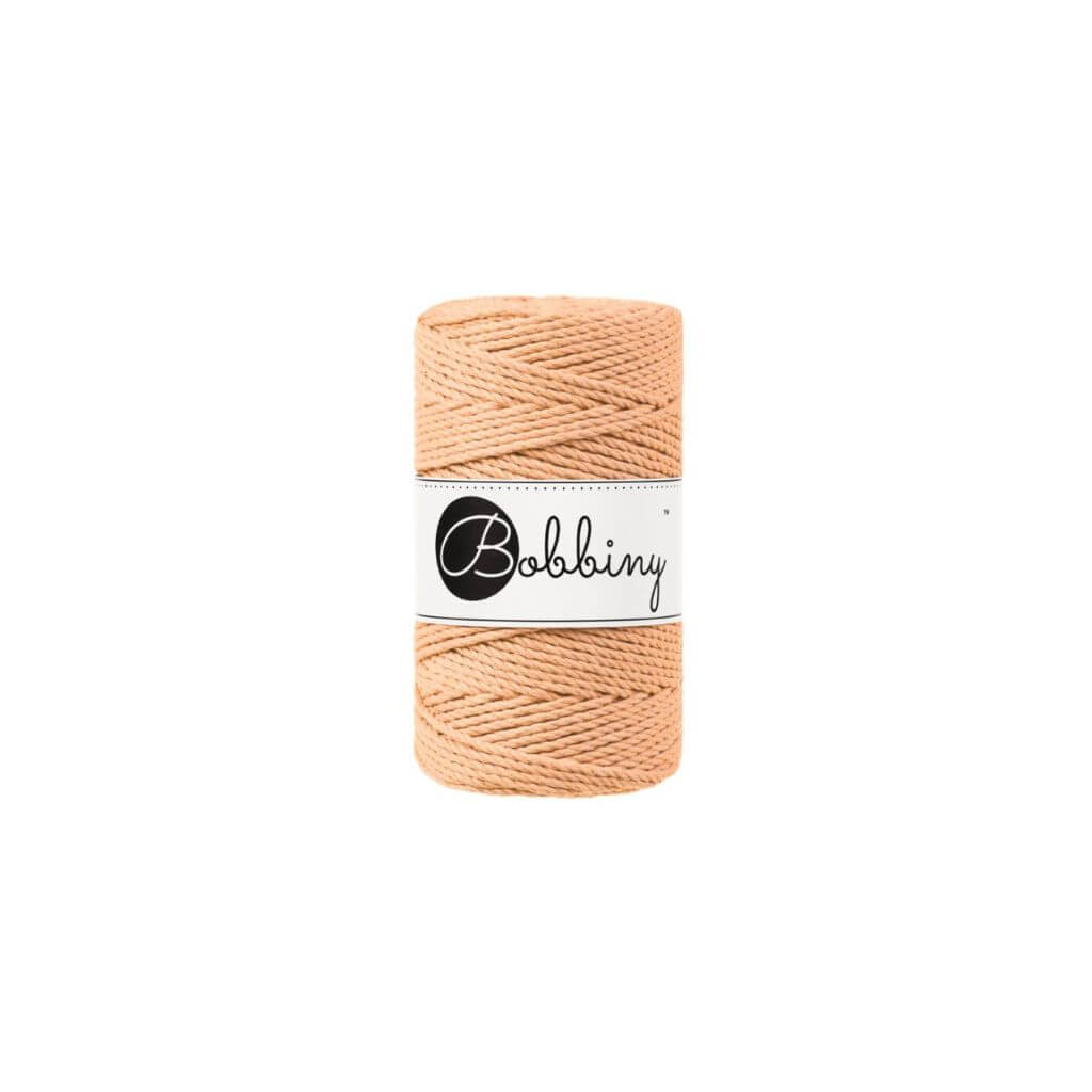 Bobbiny Peach Fuzz Bobbiny Makramee Garn 3mm gedreht Lieblingsgarn