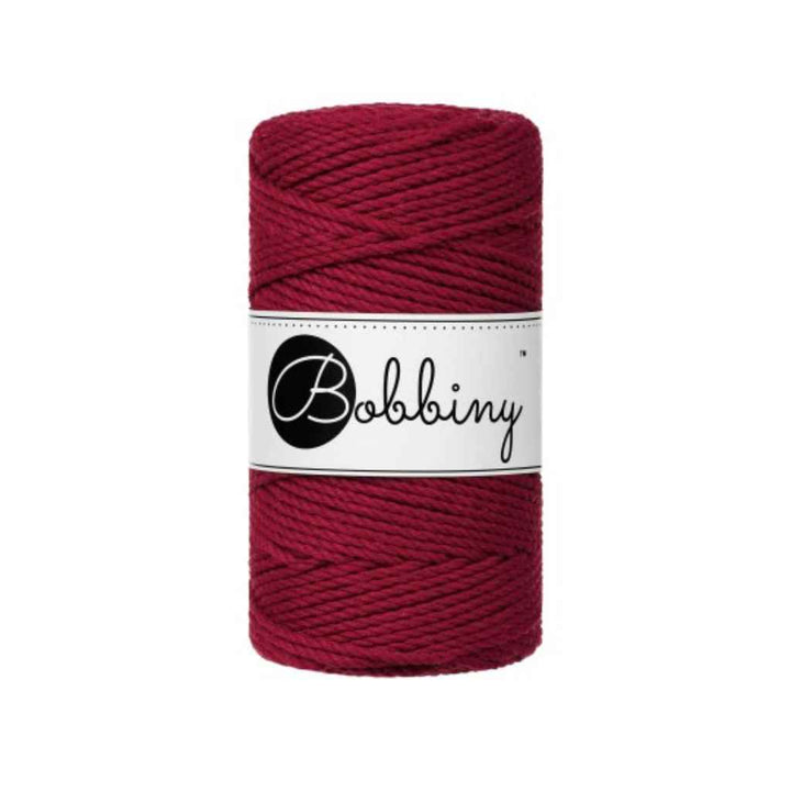 Bobbiny Red Velvet Bobbiny Makramee Garn 3mm gedreht Lieblingsgarn