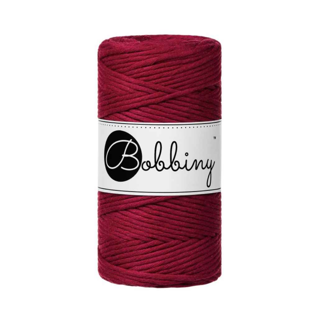 Bobbiny Makramee Red Velvet Bobbiny Makramee Garn 3mm Lieblingsgarn