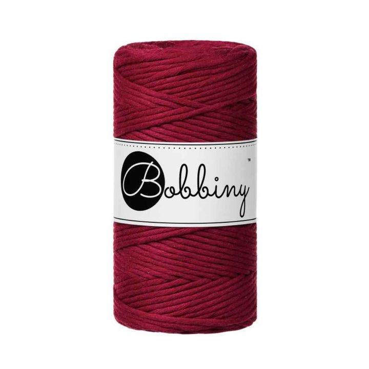 Bobbiny Makramee Red Velvet Bobbiny Makramee Garn 3mm Lieblingsgarn