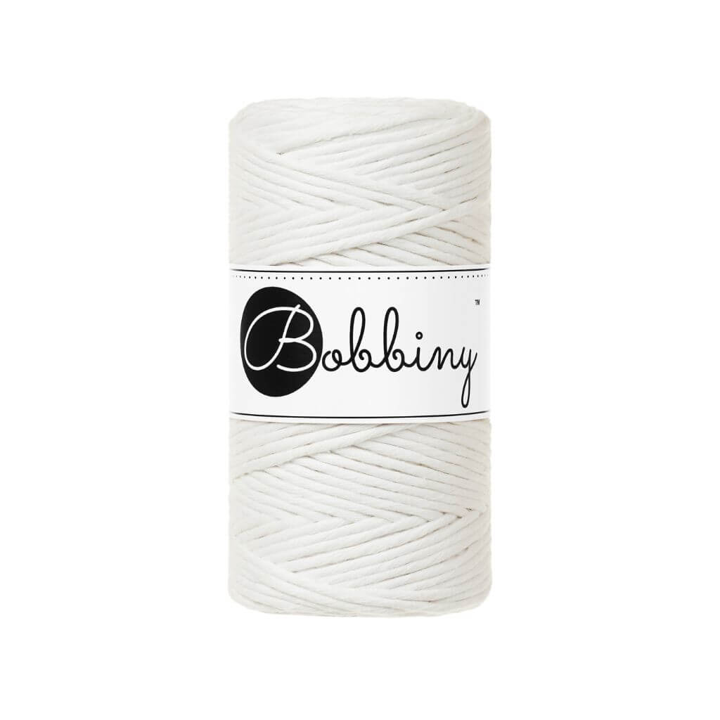Bobbiny Makramee Off White Bobbiny Makramee Garn 3mm Lieblingsgarn