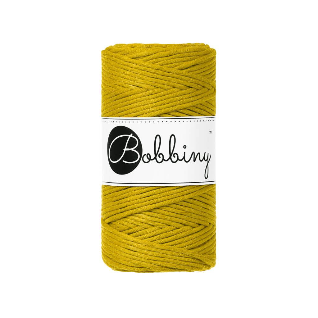 Bobbiny Makramee Spicy Yellow Bobbiny Makramee Garn 3mm Lieblingsgarn