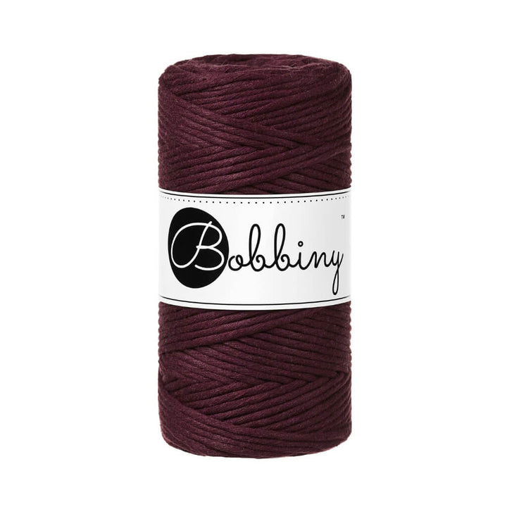 Bobbiny Makramee Burgundy Bobbiny Makramee Garn 3mm Lieblingsgarn