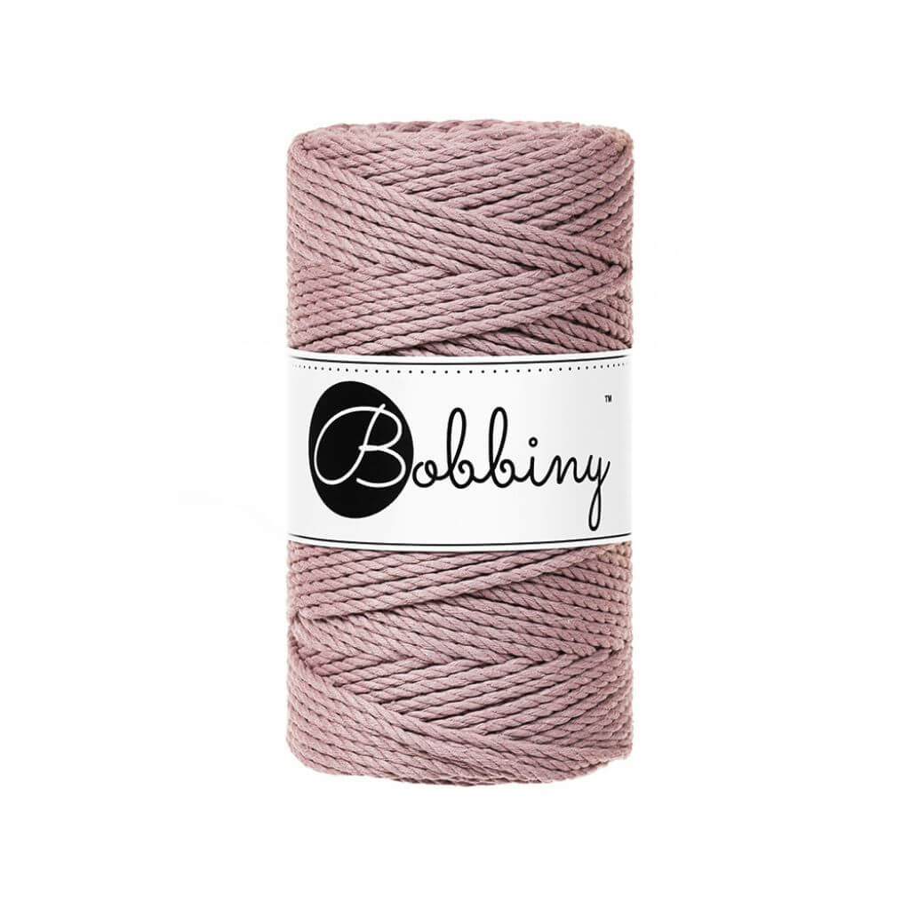 Bobbiny Mauve Bobbiny Makramee Garn 3mm gedreht Lieblingsgarn