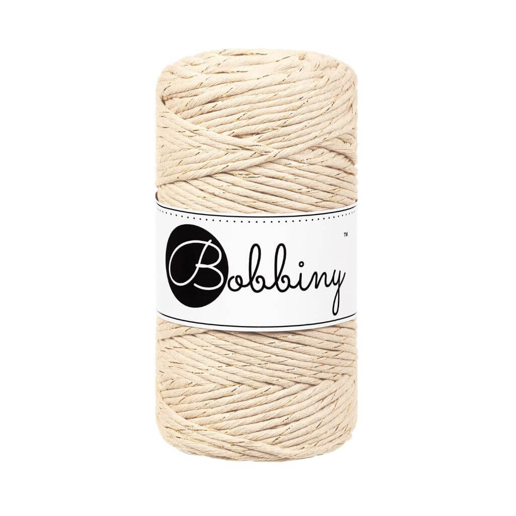 Bobbiny Makramee Golden Warm Beige Bobbiny Makramee Garn 3mm Lieblingsgarn