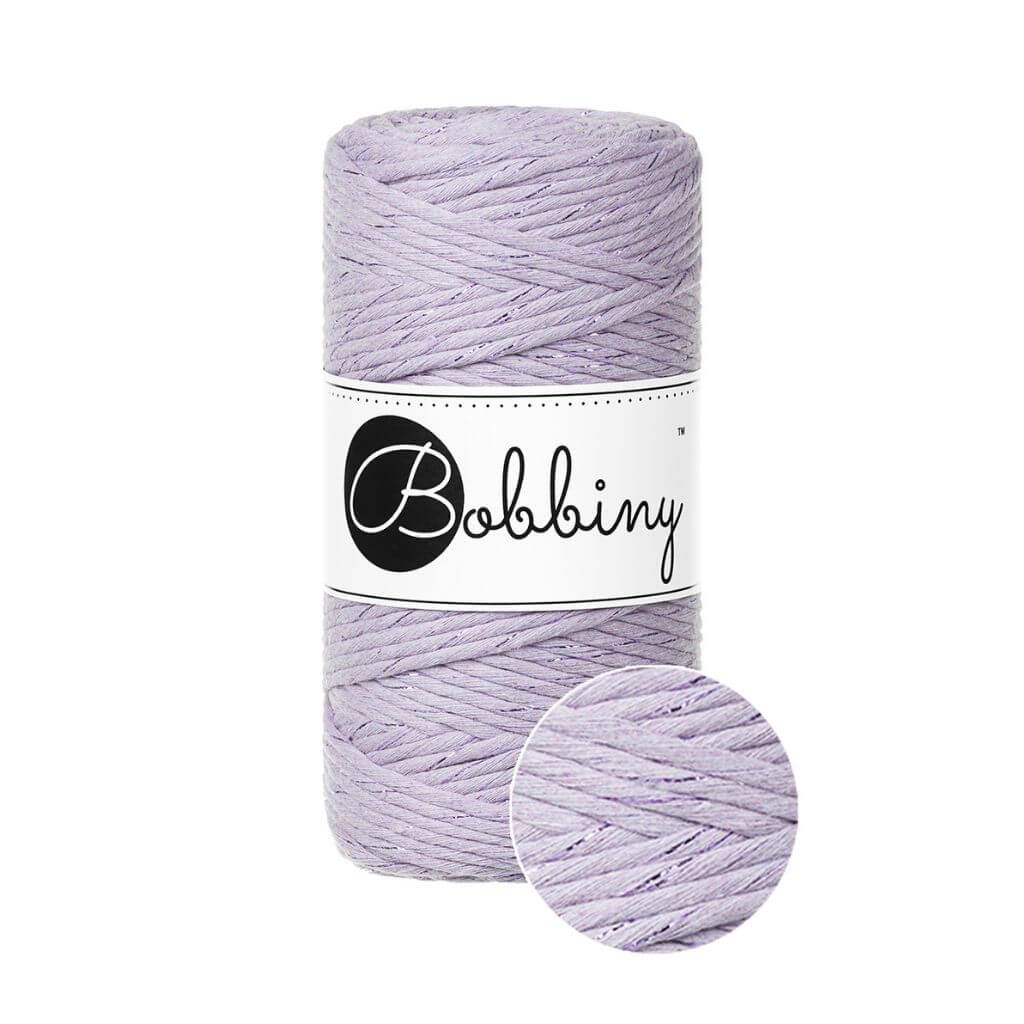 Bobbiny Makramee Unicolor Lavender Bobbiny Makramee Garn 3mm Lieblingsgarn