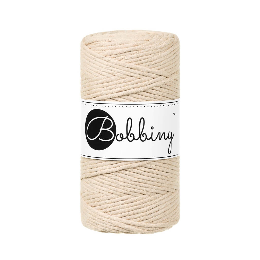 Bobbiny Makramee Warm Beige Bobbiny Makramee Garn 3mm Lieblingsgarn