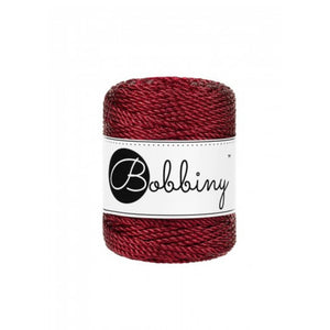 Bobbiny Metallic Makramee Garn 3 mm x 50 m gedreht