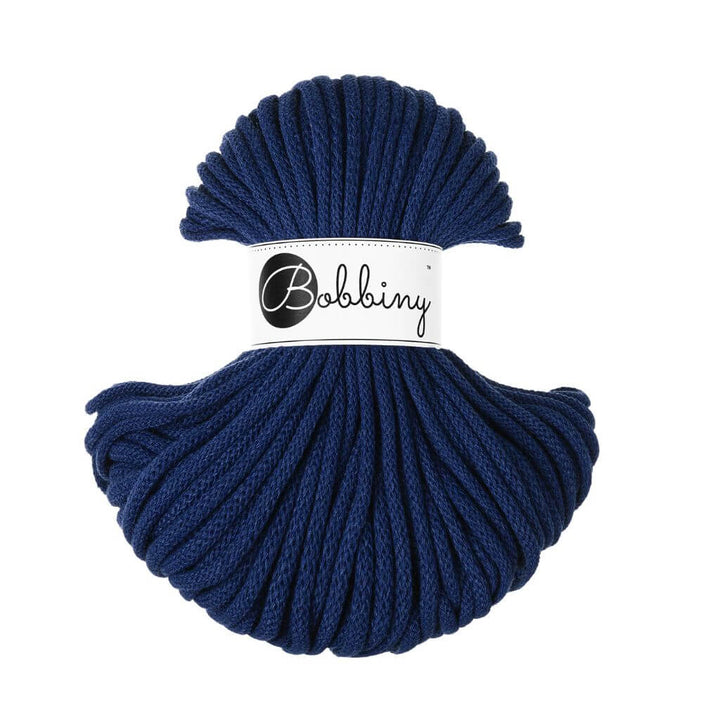 Bobbiny Makrameegarn Ink Blue Bobbiny Premium Kordel 5 mm x 50 m Lieblingsgarn