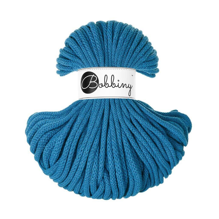 Bobbiny Makrameegarn Dopamine Blue Bobbiny Premium Kordel 5 mm x 50 m Lieblingsgarn