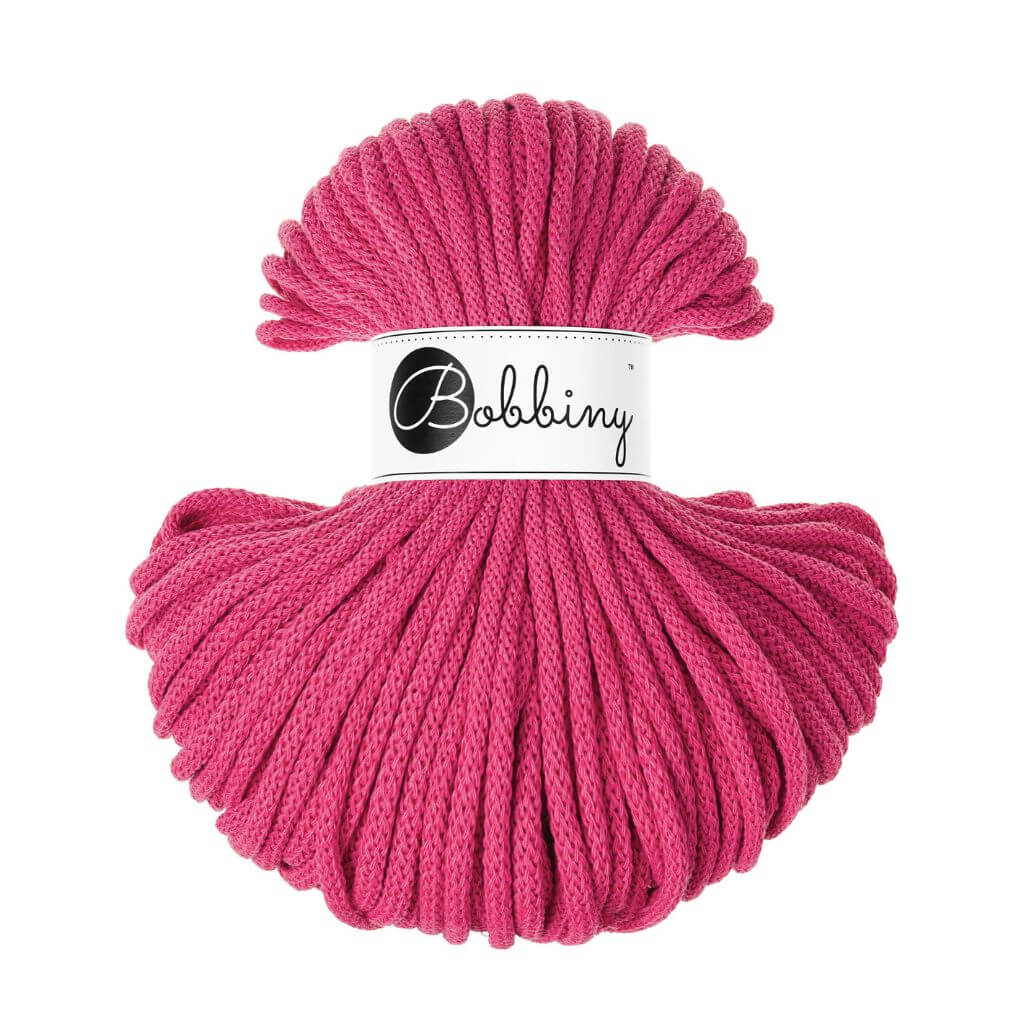 Bobbiny Makrameegarn Dopamine Pink Bobbiny Premium Kordel 5 mm x 50 m Lieblingsgarn