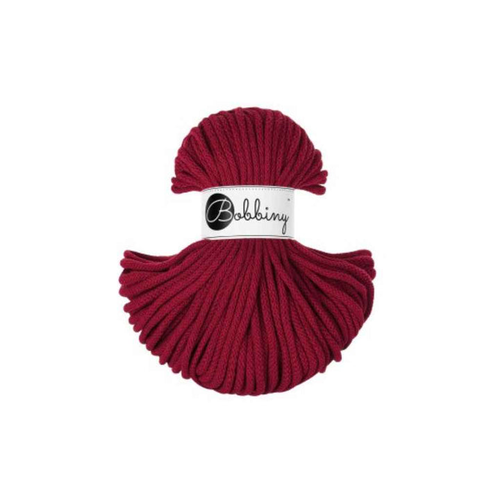 Bobbiny Makrameegarn Red Velvet Bobbiny Premium Kordel 5 mm x 50 m Lieblingsgarn