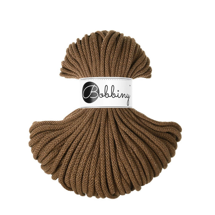 Bobbiny Makrameegarn Nut Brown Bobbiny Premium Kordel 5 mm x 50 m Lieblingsgarn