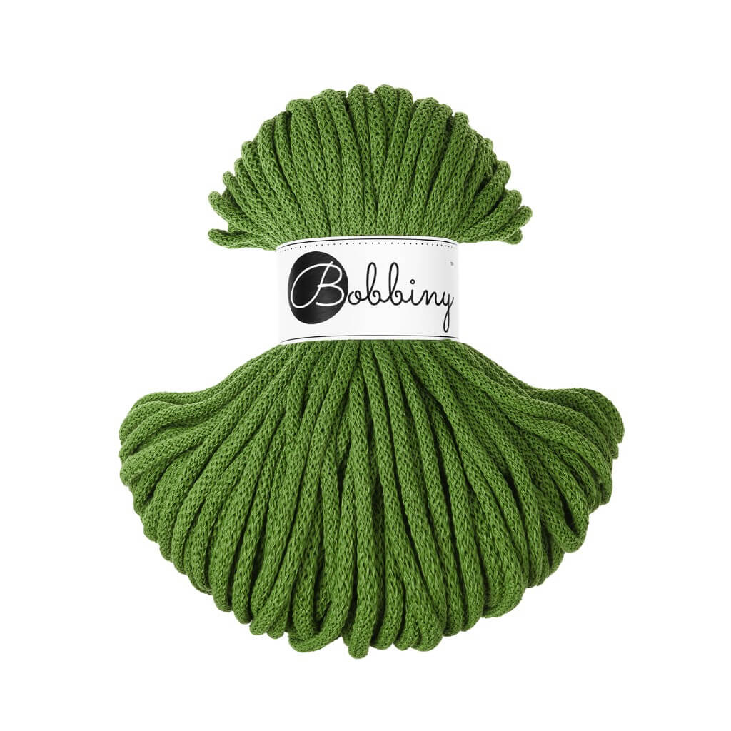 Bobbiny Makrameegarn Moss Green Bobbiny Premium Kordel 5 mm x 50 m Lieblingsgarn