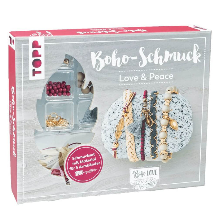 Topp TOPP Boho-Schmuck Love & Peace - Schmuckset Lieblingsgarn