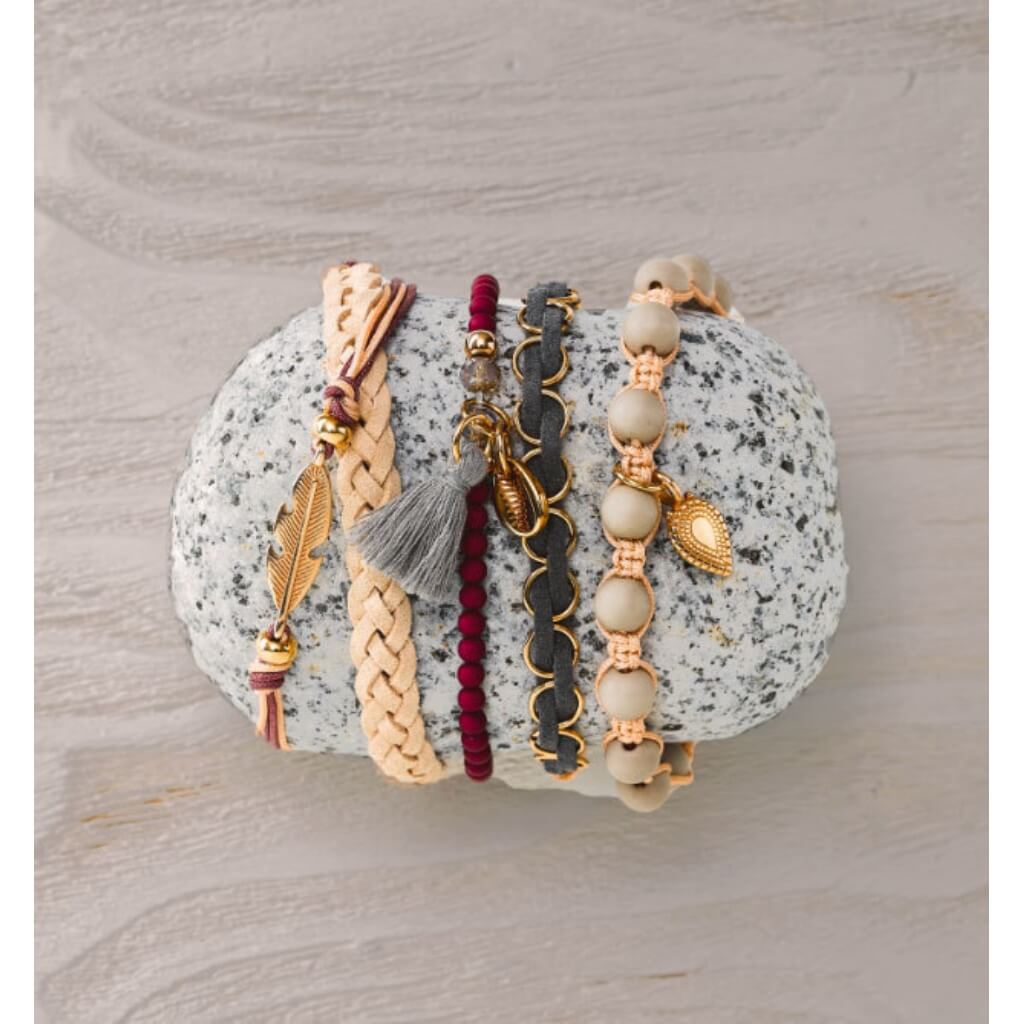 Topp TOPP Boho-Schmuck Love & Peace - Schmuckset Lieblingsgarn