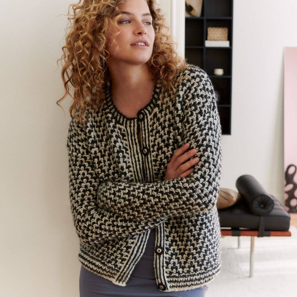 Lana Grossa Pattern Zeitlose Jacke Strickanleitung - Lana Grossa (Heft) Lieblingsgarn