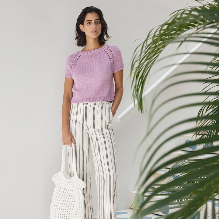 Lana Grossa Pattern T-Shirt mit Raglanärmeln Strickset - Lana Grossa (PDF) Lieblingsgarn