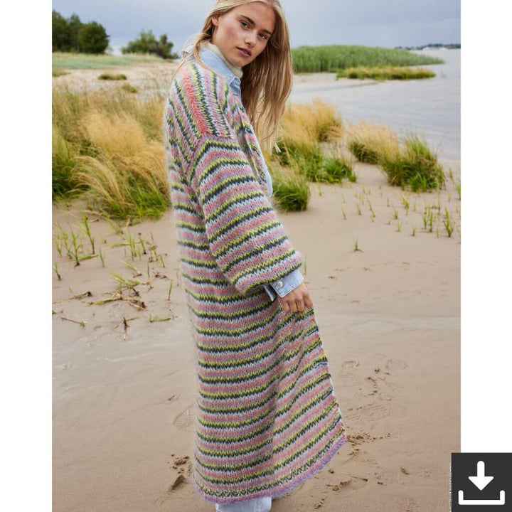 Lana Grossa Pattern Lange Strickjacke Strickanleitung - Lana Grossa (PDF) Lieblingsgarn