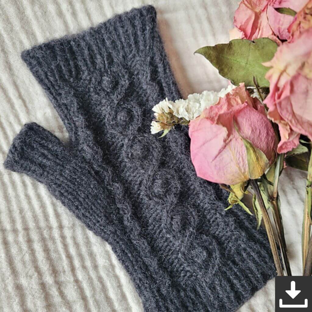Miene Knits Budburst Mitts Handstulpen Strickanleitung - Miene Knits (PDF) Lieblingsgarn