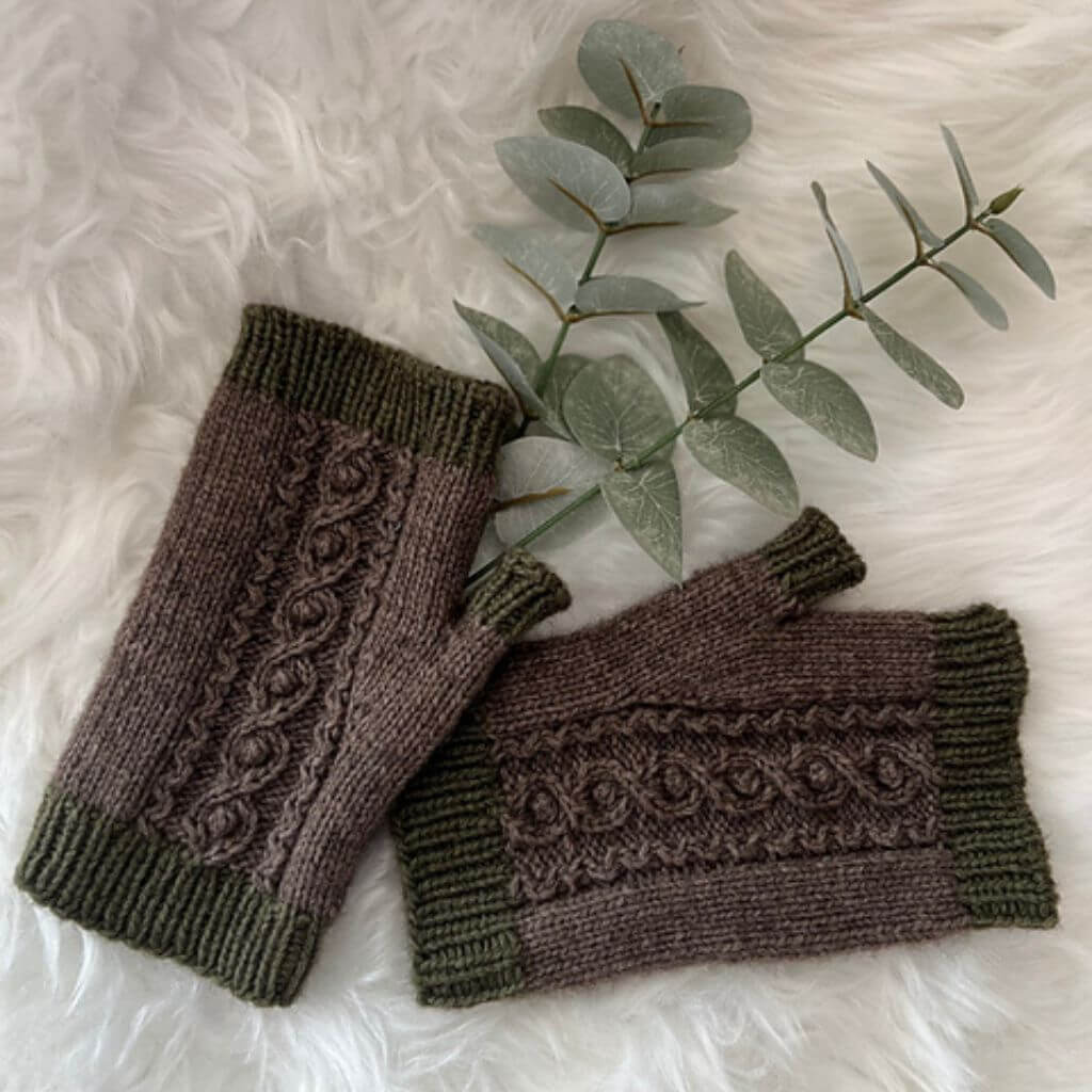 Miene Knits Budburst Mitts Handstulpen Strickanleitung - Miene Knits (PDF) Lieblingsgarn
