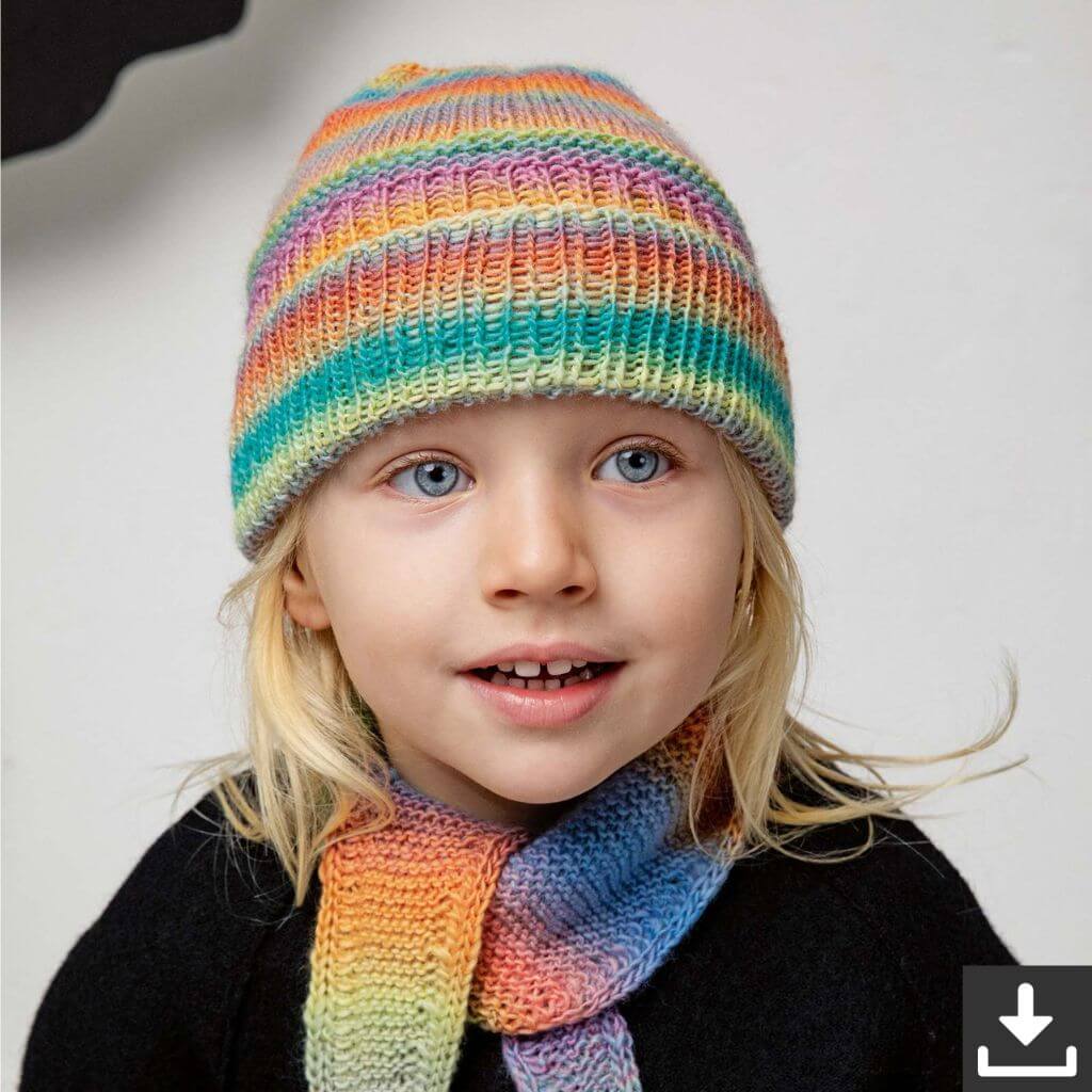 Lang Yarns Pattern Bunte Kinder Mütze Strickanleitung - Lang Yarns (PDF) Lieblingsgarn