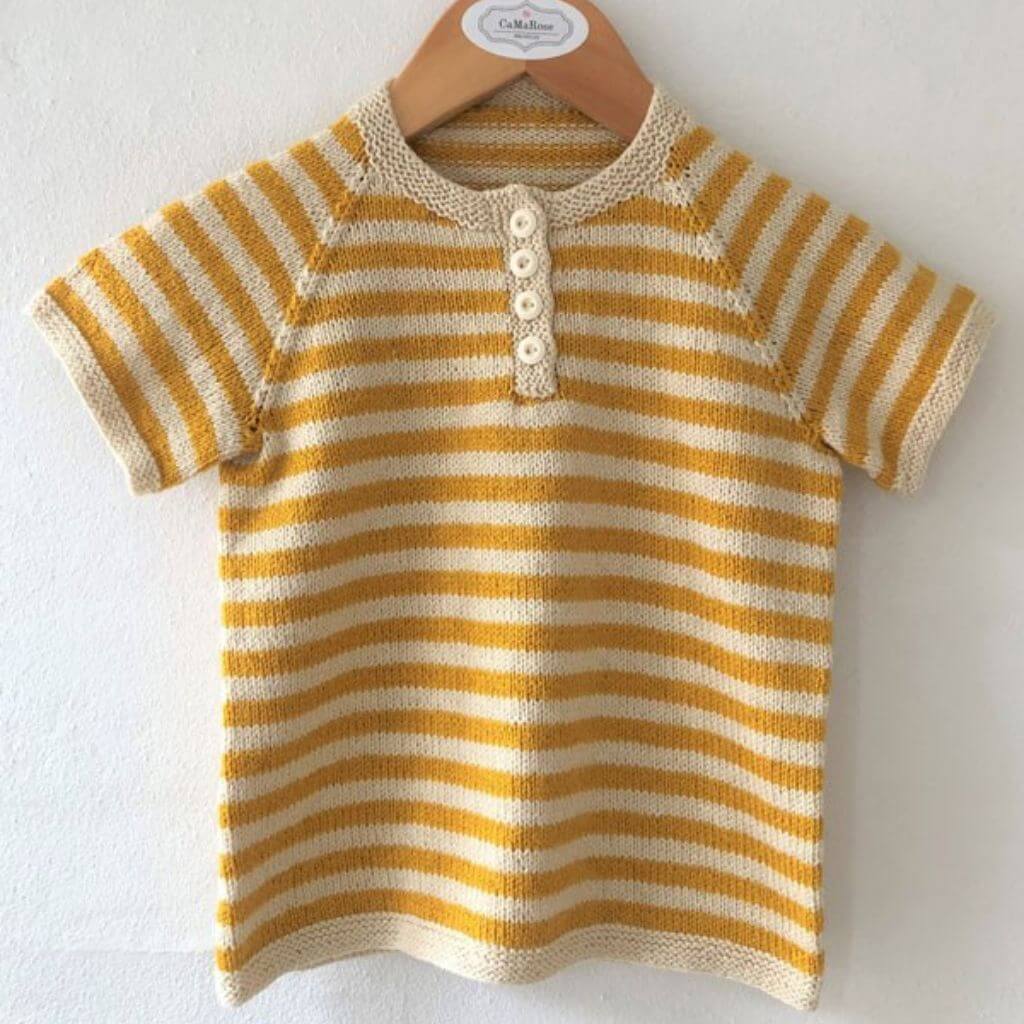 CaMaRose Pattern Eriks T-Shirt Strickanleitung - CaMaRose (PDF) Lieblingsgarn