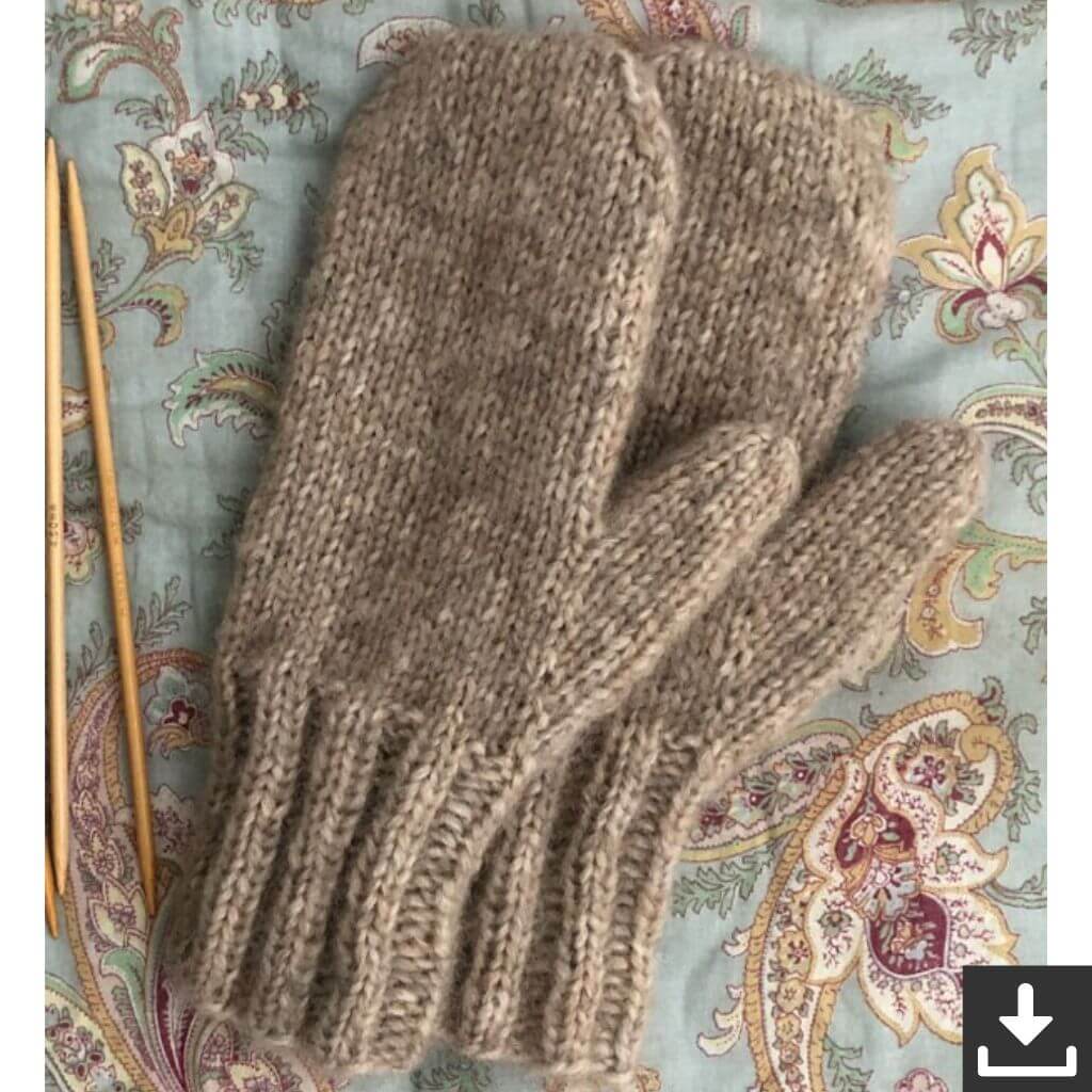 CaMaRose Pattern Schnee Fäustlinge Strickanleitung - CaMaRose (PDF) Lieblingsgarn