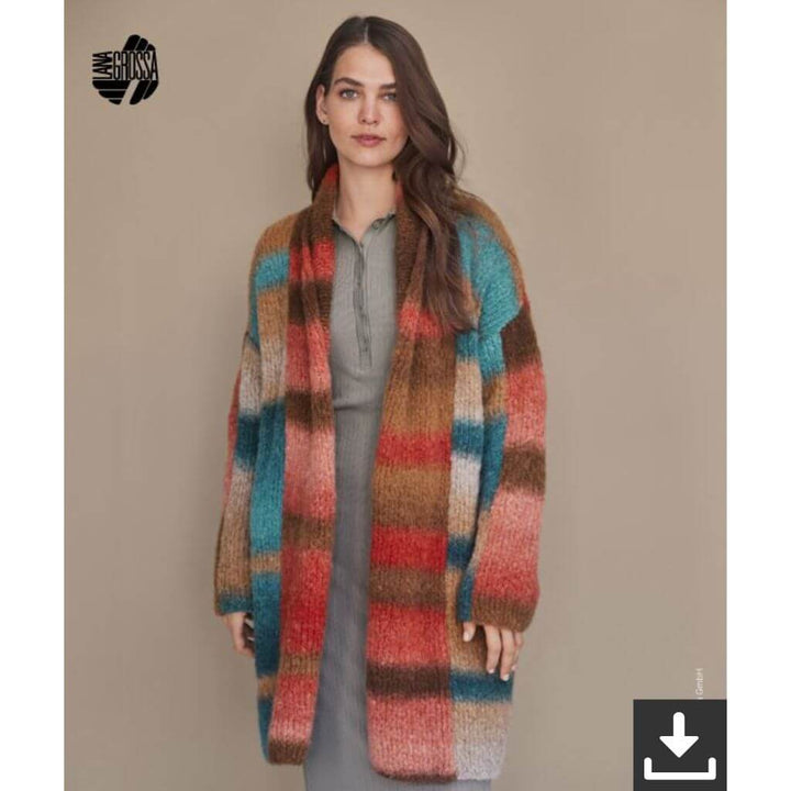 Lana Grossa Pattern Kuschelige Jacke Strickanleitung - Lana Grossa (PDF) Lieblingsgarn