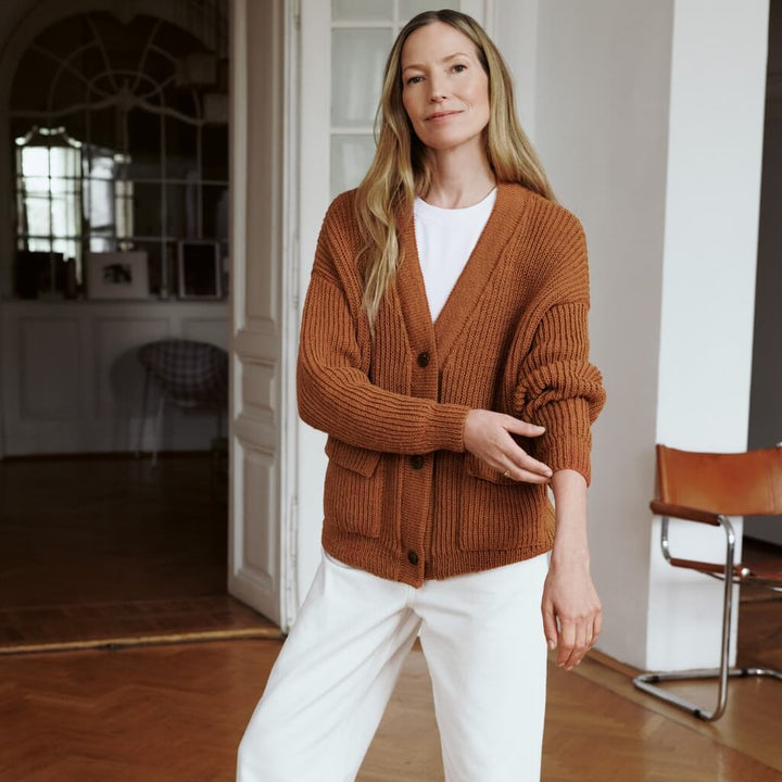 Lana Grossa Pattern Damen Cardigan Strickset - Lana Grossa (PDF) Lieblingsgarn