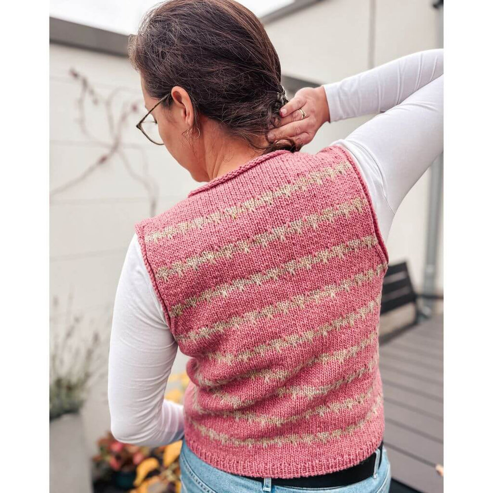 Carolin Balmes Pattern Friedas Mosaic Weste Strickanleitung - Carolin Balmes (PDF) Lieblingsgarn