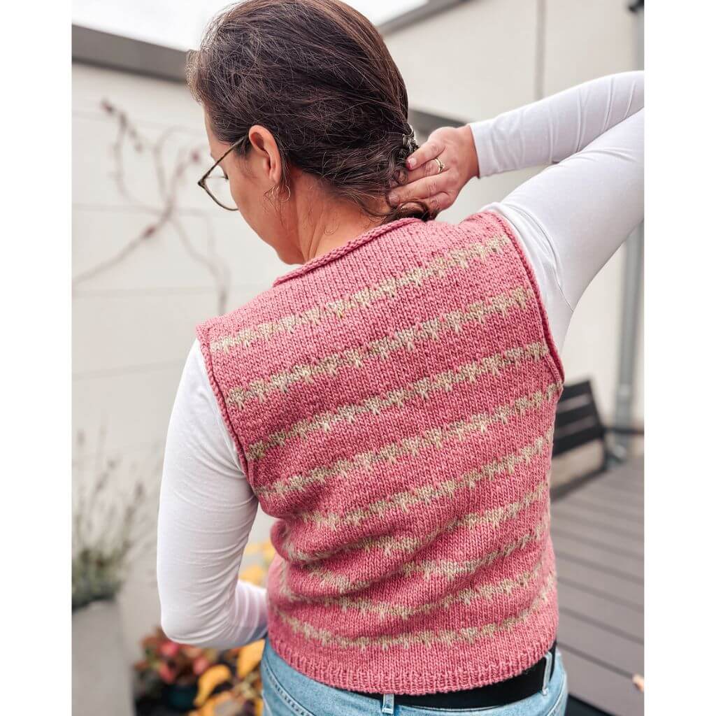 Carolin Balmes Pattern Friedas Mosaic Weste Strickanleitung - Carolin Balmes (PDF) Lieblingsgarn