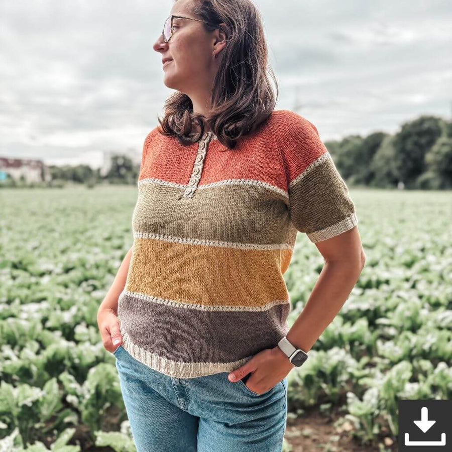 Carolin Balmes Bluse Hedis Blouse Strickanleitung - Carolin Balmes (PDF) Lieblingsgarn