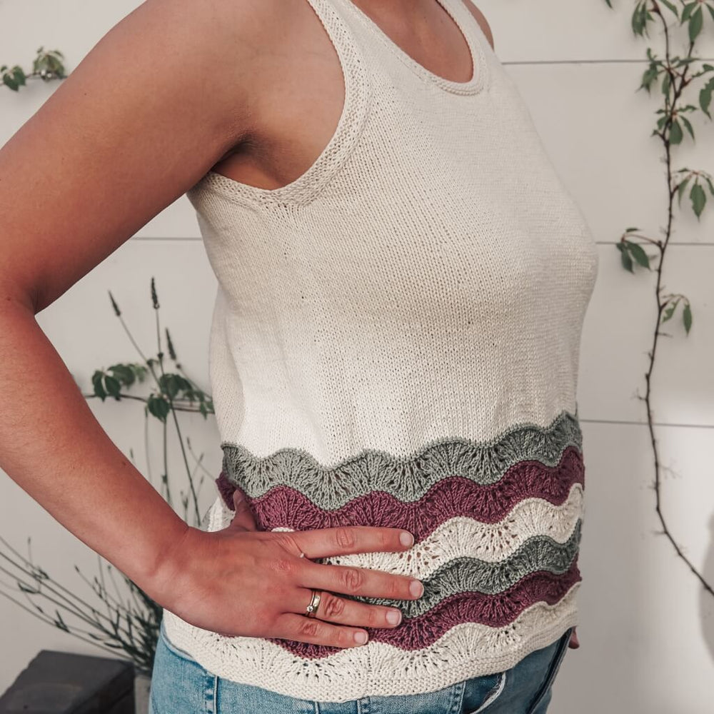 Carolin Balmes Lunas WaveTank Top Strickanleitung - Carolin Balmes (PDF) Lieblingsgarn