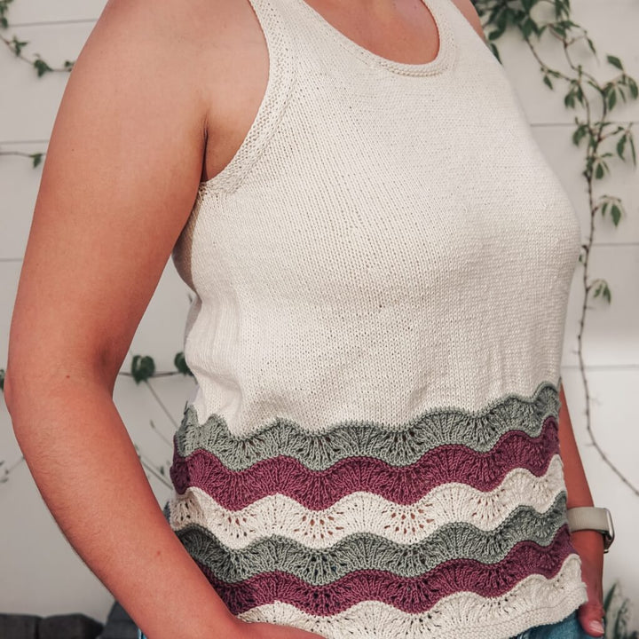 Carolin Balmes Lunas WaveTank Top Strickanleitung - Carolin Balmes (PDF) Lieblingsgarn