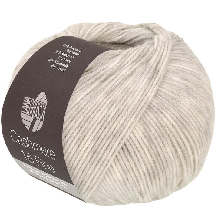 Lana Grossa 55 - Silbergrau Lana Grossa Cashmere 16 Fine 50 g Lieblingsgarn