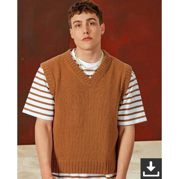 Lang Yarns Pattern Herren Pullunder Strickanleitung - Lang Yarns (PDF) Lieblingsgarn
