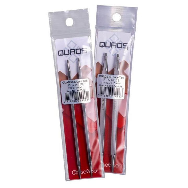 ChiaoGoo 10 cm / 3,25 mm ChiaoGoo Quads Lace auswechselbare Nadelspitzen Lieblingsgarn