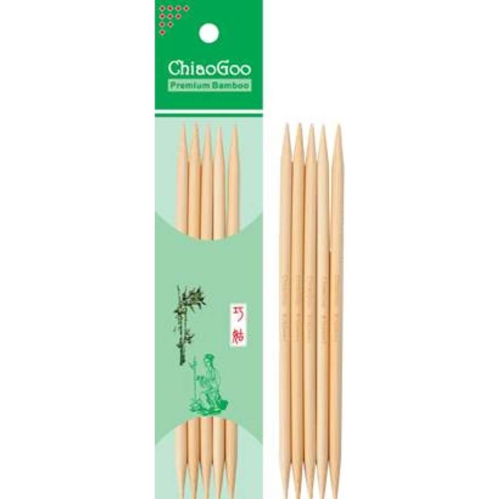 ChiaoGoo Nadelspiel Bambus 15 cm 2,00 mm Lieblingsgarn