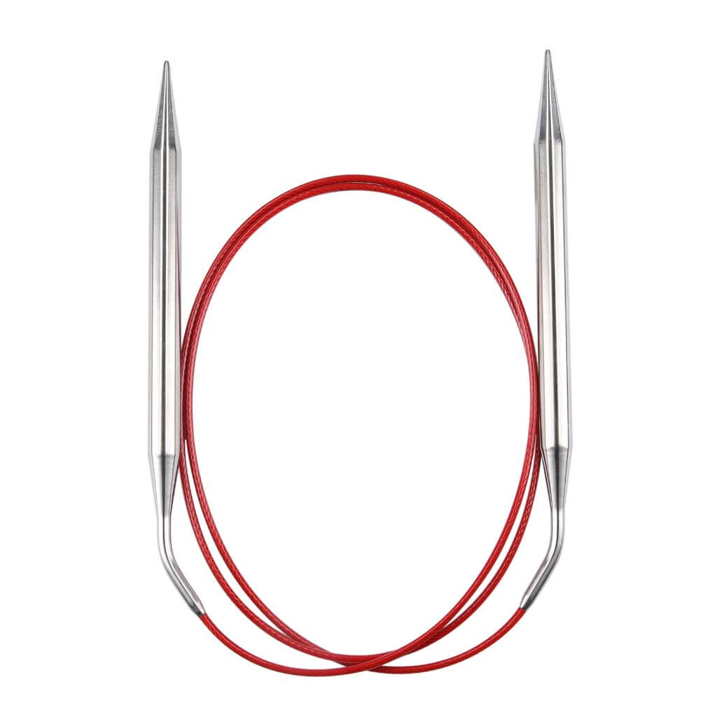ChiaoGoo 100 cm / 8,00 mm ChiaoGoo KNIT RED Rundstricknadeln Lieblingsgarn