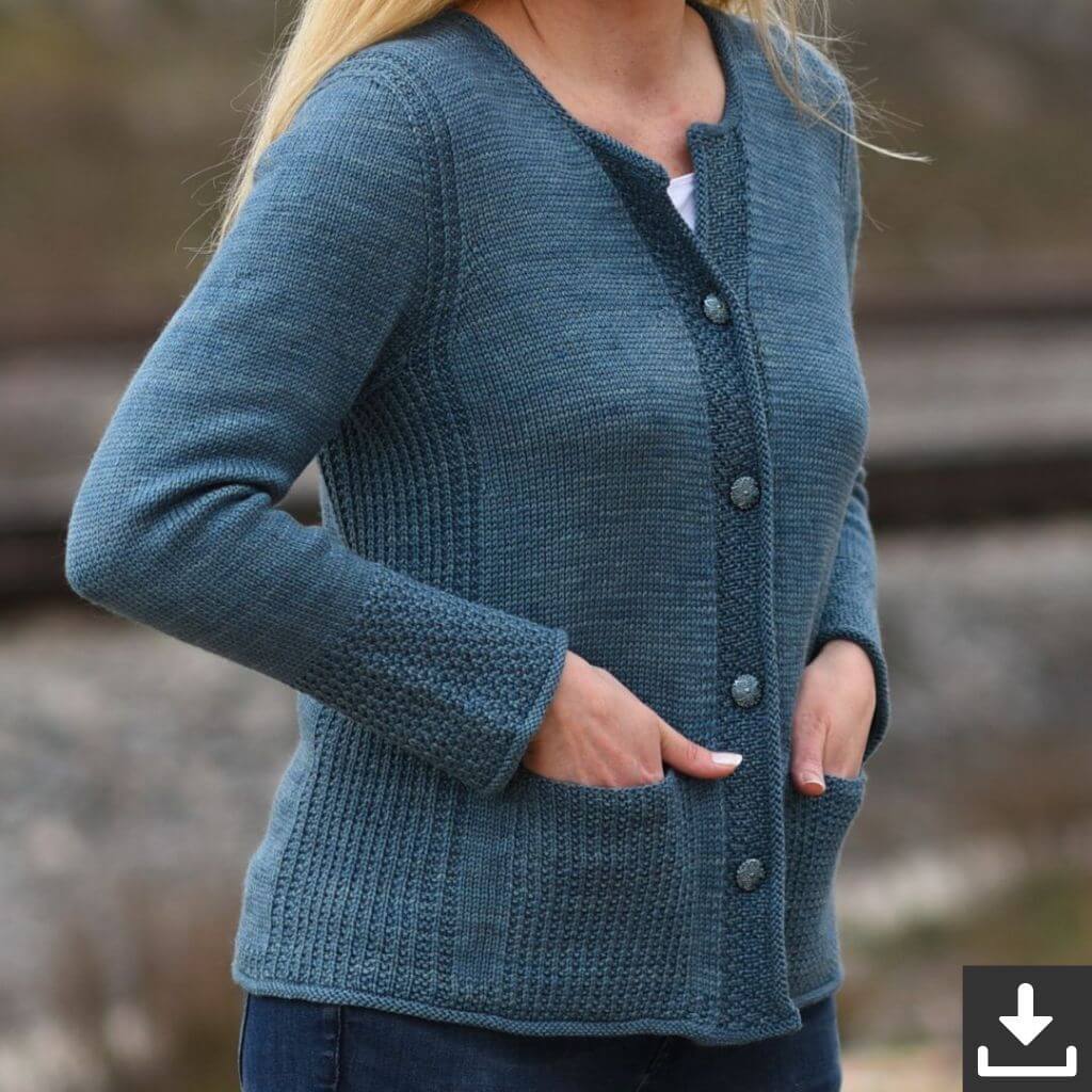 Christina Körber-Reith Monday in Blue Strickjacke - Christiana Körber-Reith (PDF) Lieblingsgarn