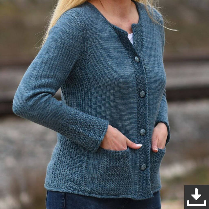 Christina Körber-Reith Monday in Blue Strickjacke - Christiana Körber-Reith (PDF) Lieblingsgarn