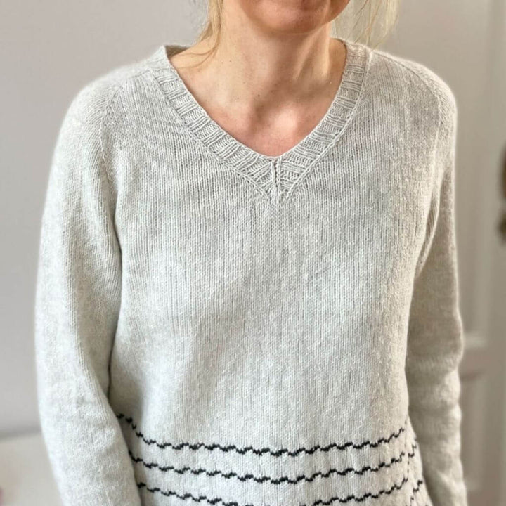 Christina Körber-Reith Pullover Ripple Stripes V-Neck Strickanleitung - Christina Körber-Reith (PDF) Lieblingsgarn