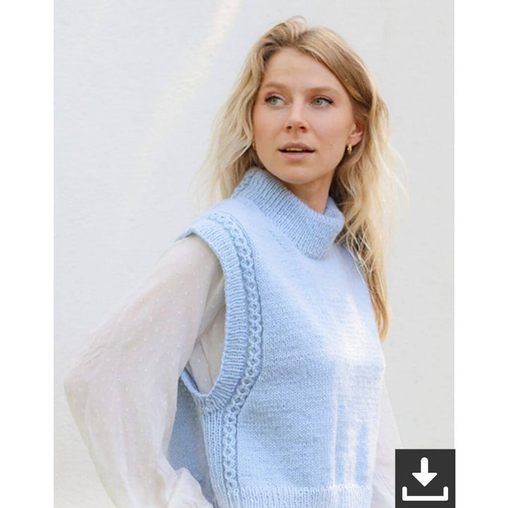 Drops Design Pattern Pullunder Clear Day Vest Strickanleitung - Drops (PDF) Lieblingsgarn