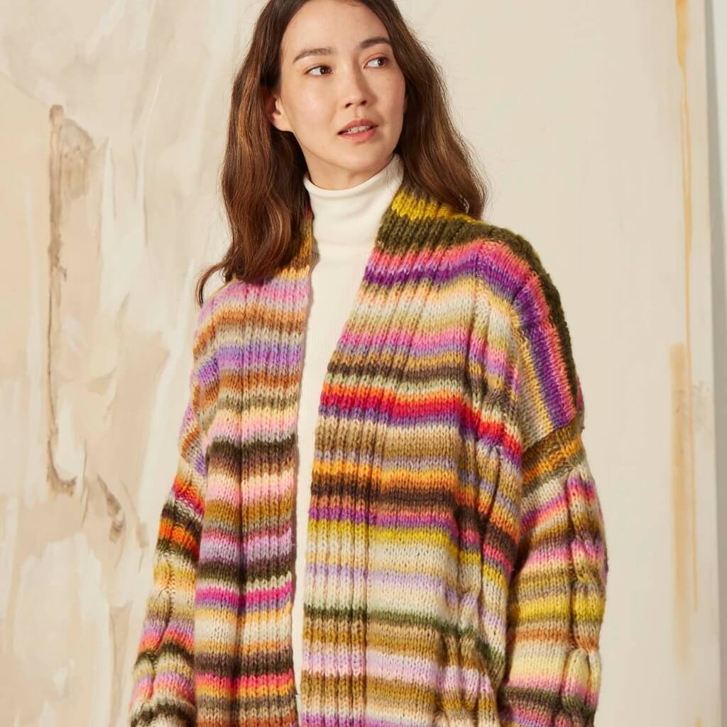 Lang Yarns Pattern Gestreifter Mantel Strickanleitung - Lang Yarns (PDF) Lieblingsgarn