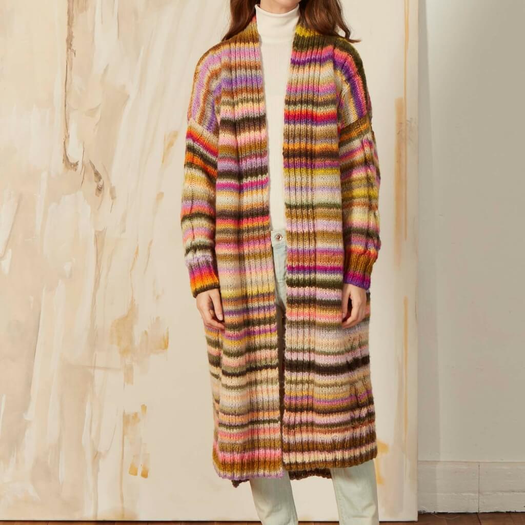 Lang Yarns Pattern Gestreifter Mantel Strickanleitung - Lang Yarns (PDF) Lieblingsgarn